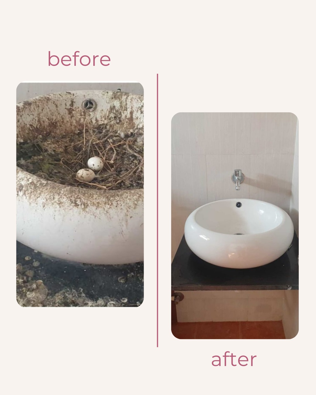 Sink and washbasin cleaning service
